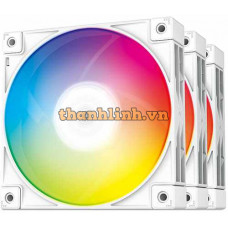 Bộ Fan Case Deepcool FC120 WHITE (3 in 1) ARGB, Màu Trắng