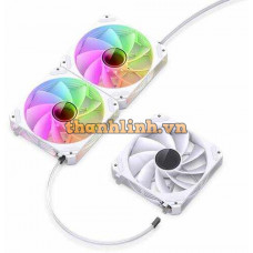 Bộ 3 Quạt JONSBO ZG-120WR WHITE (3in1, Cánh Đảo Chiều, Ghép nối không dây)