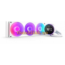 Bộ Tản Nhiệt Nước NZXT KRAKEN ELITE 360 RGB V2 White 360mm (RL-KR36E-W2)