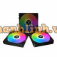 Bộ 3 Quạt Tản Nhiệt XIGMATEK STARLINK - EN41303 - ARGB