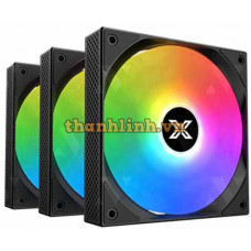 Bộ 3 Quạt tản nhiệt XIGMATEK STARZ ARGB (EN41853) Kèm Điều Khiển
