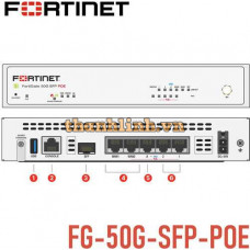 Tường lửa FortiGate 50G SFP PoE | FG-50G-SFP-POE Next-Generation Firewall and SD-WAN