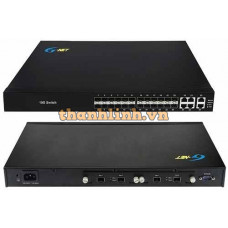 Bộ chuyển mạch kèm converter quang có POE 18 cổng SFP 6 cổng mạng Lan G-MES-18GX6GC-4XG