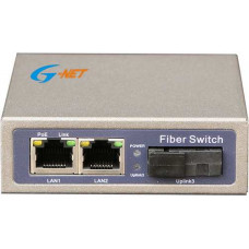 Bộ chia mạng POE 2 port 10/100M 3 tính năng ( POE -Switch-Converter ) G-NET-G-PES-1FX2TP-SC20S