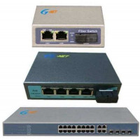 Switch mạng 16x100-FX+4x1000-TX,single fiber,20km,SC,1U Rack G-Net G-UES-16FX4GT-SC20A/B