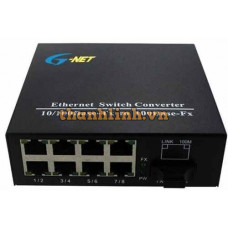 Bộ chuyển mạch kèm converter quang có POE 1 cổng SFP 8 cổng mạng Lan G-UES-1FX8TX-SC20A/B