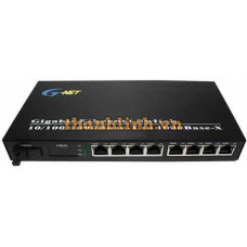 Bộ chuyển mạch kèm converter quang có POE 1 cổng SFP 8 cổng mạng Lan G-UES-1GX8GT-SFP