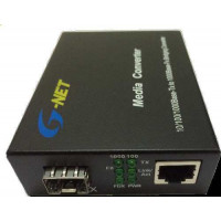 Converter 10/100M loại 2 sợi quang sử dụng cho internet và Camera IP G-Net G-UMC-1FX1TX-SFP