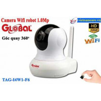 Camera IP WIFI PTZ , 1 0 Megapixel Đàm thoại 2 chiều , báo động Global TAG-I4W1-F6