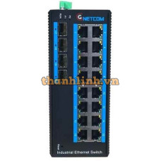 16-port Gigabit PoE + 4G SFP Managed Industrial Switch GNETCOM G-IES416GS-M-SFP