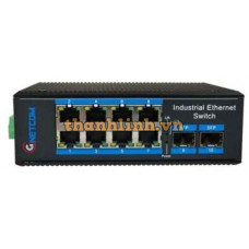 Bộ chuyển đổi quang PoE công nghiệp 10/100/1000Mbps GNETCOM G-IES7108GE-2SFP