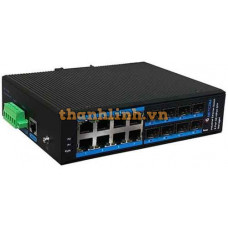 8-port Gigabit PoE + 8G SFP Managed Industrial Switch GNETCOM G-IES88GS-M-SFP