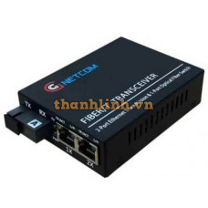 Bộ chuyển đổi quang điện PoE 10/100Mbps GNETCOM GNC-6102FE-25A