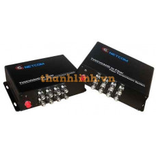 Bộ chuyển đổi Video quang 8 kênh GNETCOM HL-8V-20T/R 1080P