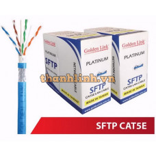 Dây cáp mạng Golden Link SFTP CAT 5e ( chống nhiễu màu xanh dương )