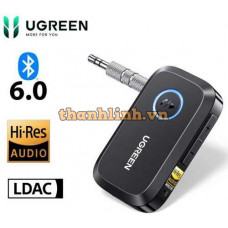 Bộ Thu Bluetooth 6.0 Ugreen 55546 BT509 – Hỗ Trợ LDAC, Khử Ồn, Cổng AUX 3.5mm – Thiết Bị Nhận Bluetooth Âm Thanh Hi-Res Không Dây Cho Dàn Âm Thanh/Loa Có Dây – Đàm Thoại Rảnh Tay, Pin 15 Giờ