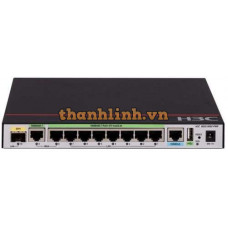 Bộ quản lý Wifi H3C WSG1808X-PWR 10-Port (9*1000BASE-T and 1*SFP Plus) Wireless Integrated Services Gateway, Có sẵn 12 AP EWP-WSG1808X-PWR