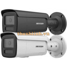 Camera IP 4MP AcuSense cảnh báo còi đèn Fixed Bullet Hikvision DS-2CD2T46G2H-IS2U/S(L)(RB)