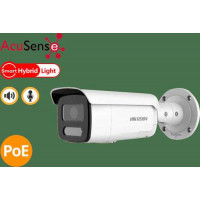 Camera IP mạng Thân cố định có đèn nhấp nháy AcuSense 8 MP và cảnh báo bằng âm thanh Hikvision DS-2CD3T86G2H-LISU/SL