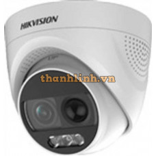 Camera Colorvu HD TVI 2MP - Hình ảnh Màu Sắc 24/7 - Tích Hợp Đèn và Còi Báo Động Hikvision DS-2CE72D0T-PIRXF