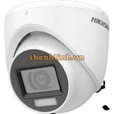 Camera Dome tích hợp micro - đèn trợ sáng hồng ngoại & đèn ánh sáng trắng Hikvision DS-2CE76D0T-LMFS