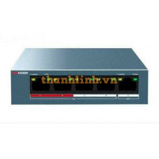 Thiết bị chuyển mạch 4 cổng POE 100M , 1 cổng uplink 100M , Layer 2 Hikvision DS-3E0105P-E/M(B)