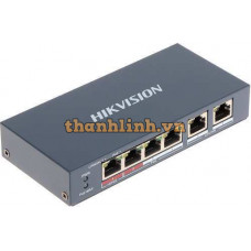 Thiết bị chuyển mạch POE 4 cổng (2 cổng Uplink) Hikvision DS-3E0106HP-E