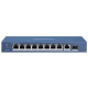 Switch POE GIGABIT 8 cổng PoE 1000M, 1 cổng uplink 1000M, 1 Cổng SFP 1000M Layer 2 Hikvision DS-3E0510P-E