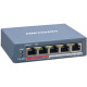 Switch PoE 8 ports quản lý qua cloud Hikvision DS-3E1105P-EI/M