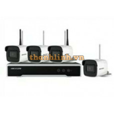 Trọn Bộ kit camera và đầu ghi WIFI(4 camera IP 2mp WIFI + 1 nvr WIFI + 4 adapter) Hikvision DS-7104NI-K1/W/M-DS-2CV1021G0-IDW1/NF