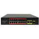 Switch POE 16 cổng + 2 cổng Uplink ONECAM SW-18-16P-B-1SFP