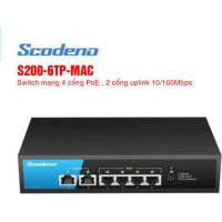 Switch mạng 6 cổng SCODENO S200-6TP-MAC