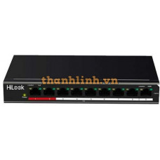 Bộ chia mạng 8 cổng PoE 100M 1 cổng uplink 100M 802.3af/at Công suất PoE 58W Hilook NS-0109P-58