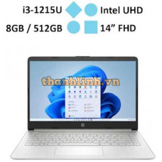Laptop HP 14s-dq5121TU - 8W355PA (i3-1215U/ RAM 8GB/ Onboard/ 512GB SSD/ Windows 11)