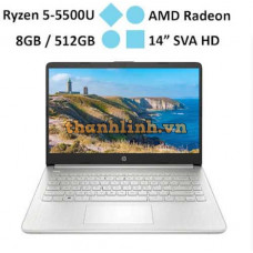 Laptop HP 14s-fq1065AU (4K0Z5PA) (AMD Ryzen 5 5500U) (Bạc)