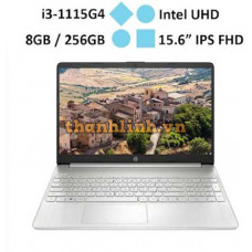 Laptop HP 15s-fq2712TU (7C0X2PA) (i3-1115G4) (Bạc)