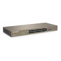 Switch mạng 24-Ports Gigabit Unmanagement Switch with 2SFP ports(Combo); IP-Com G1024F