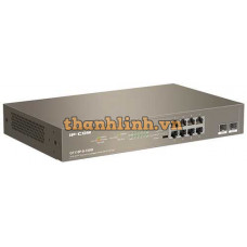 Switch mạng 8-Port Gigabit Desktop Switch with 8-Port PoE, Built-in Marvell chip IP-Com G1110P-8-150W