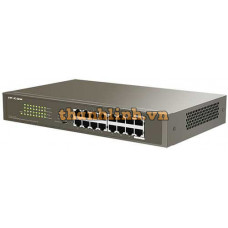 Switch mạng 16-Port Gigabit Desktop Switch with 16-Port PoE, Built-in Marvell chip IP-Com G1116P-16-150W