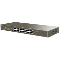 Switch mạng 24-Port Gigabit Rackmount Switch with 24-Port PoE, Built-in Marvell chip IP-Com G1124P-24-250W