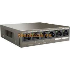 Switch mạng 4*GE Ports +2GE Ports Cloud Management PoE+ Switch with 4 PoE Ports IP-Com G2206P-4-63W