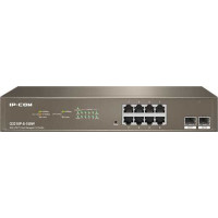 Switch mạng 8*GE Ports +2*SFP Ports L2 Cloud Management PoE+ Switch with 8 PoE Ports IP-Com G3310P-8-150W