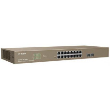 Switch mạng 16-Ports+2SFP Gigabit L2 Managed Switch with 16 PoE Ports,1 Reset Port; IP-Com G3318P-16-250W