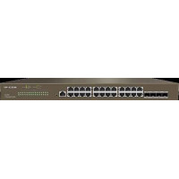 Switch mạng 24-Ports Gigabit L3 Managed Switch with 4 SFP Ports,1 Console Port; IP-Com G3328F