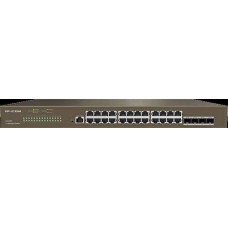 Switch mạng 24-Ports Gigabit L3 Managed Switch with 4 SFP Ports,1 Console Port; IP-Com G3328F