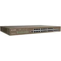 Switch mạng 24*GE Ports+ 4 SFP Ports Management Switch with 24-PoE Ports; IP-Com G5328P-24-410W