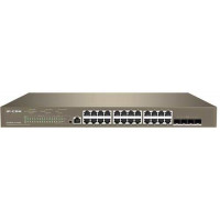 Switch mạng 24*GE Ports+ 4*10G SFP+ Ports Management Switch with 24-PoE Ports; IP-Com G5328XP-24-410W