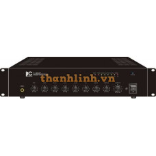 Bộ khuếch đại Amply âm thanh công cộng 120W RMS Tabletop Mixer Amp, 3mic, 2aux, tel input, 100V/70V and 4ohmsITC T-120AP