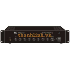 Bộ khuếch đại Amply âm thanh 60W RMS Tabletop Mixer Amp, 3mic, 2aux, tel input, 100V/70V and 4ohmsITC T-60AP