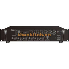 Bộ khuếch đại Amply âm thanh có usb 120W 6 zone mixer amplifer with MP3, 4 mic inputs, 2 line inputs, with MP3/TUNER/BLUETOOTH ITC TI-1206S